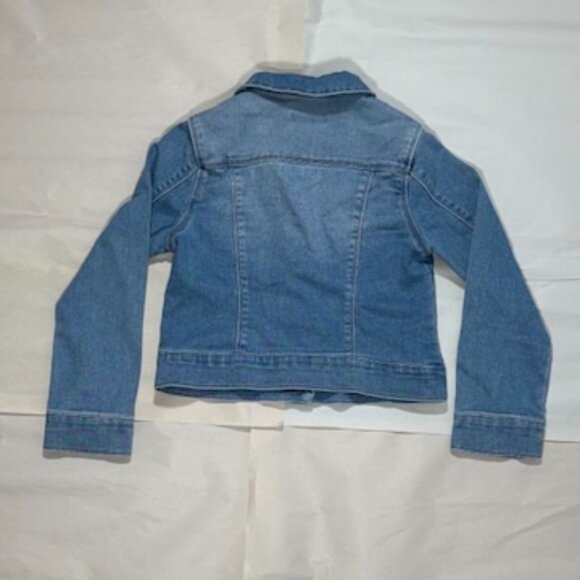 SQUEEZE Girl's Denim Jacket Blue Stone Washed Size LRG Great Condition - Picture 3 of 3